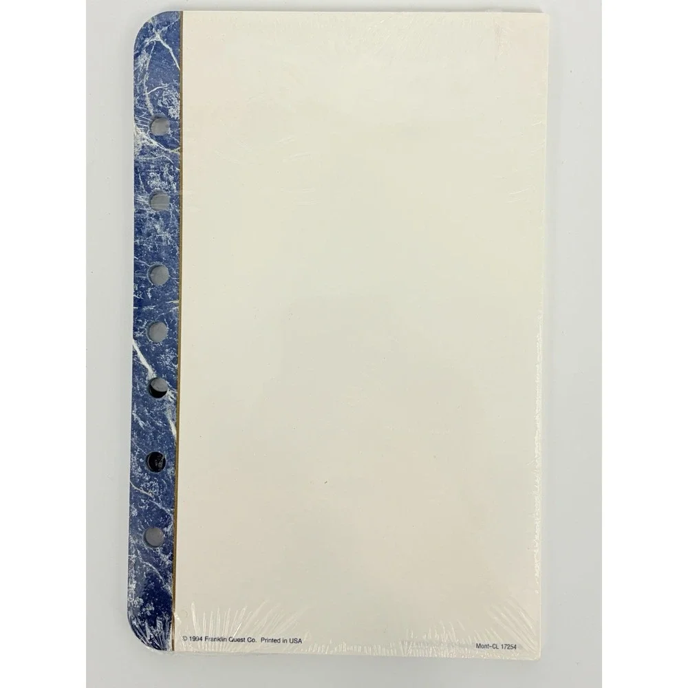 Franklin Quest Monticello Planner Refills Lined and Blank Replacement Quest